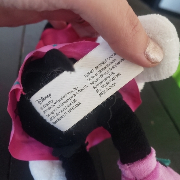 Disney Minnie Mouse Stuffed Plush Animal Toy Soft Pink Cartoon Character - Picture 3 of 5